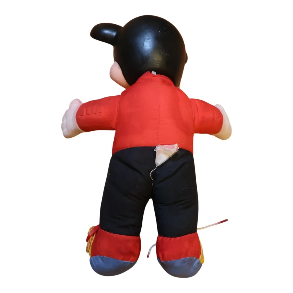 Vintage Mickey Mouse Learning Toy Dress Doll Tie Buckle Zip Button Disney Plush - Picture 9 of 16